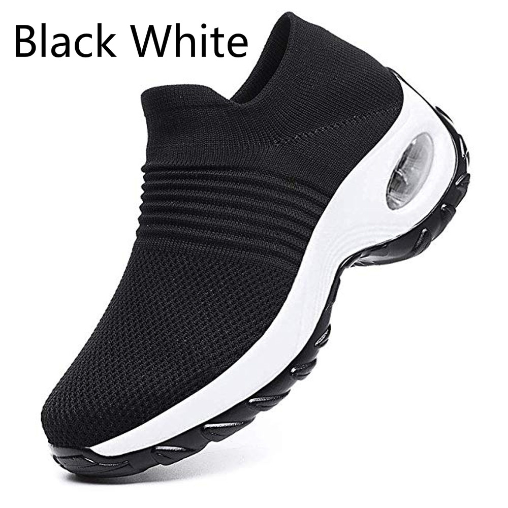MINIQ Women Sport Running Shoes Air Cushion Breathable Soft Athletics Jogging Sport Slip-on Sneakers