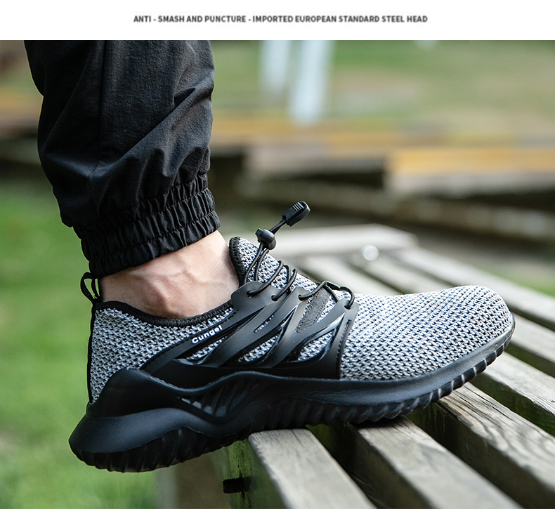 Men Fashion Labor Insurance Shoes Safety Work Sneakers Men Anti-smashing Stab-resistant Shoes