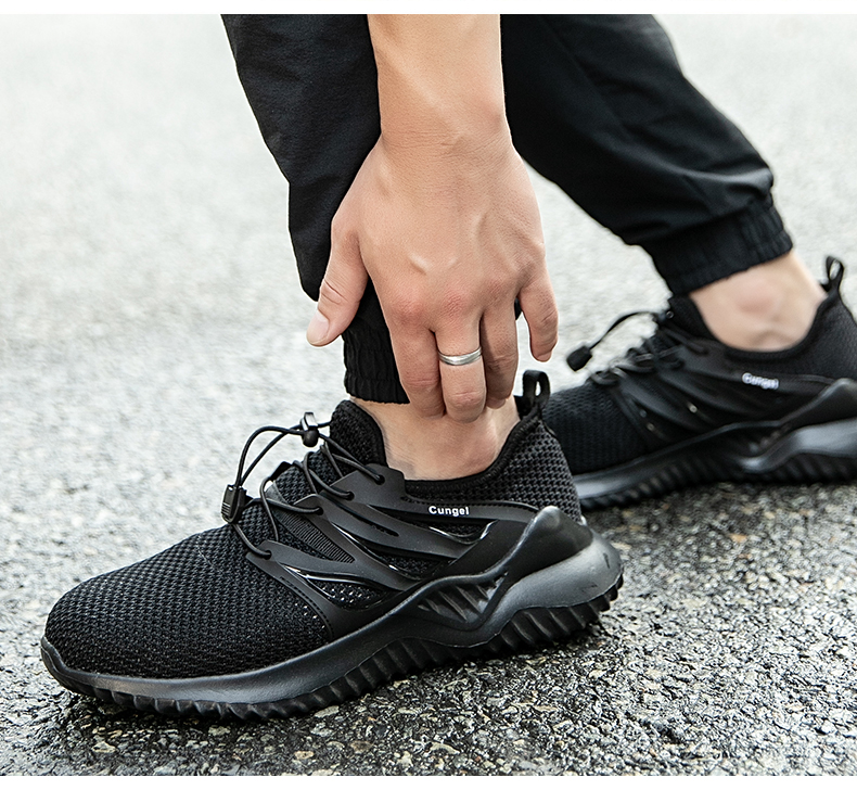 Men Fashion Labor Insurance Shoes Safety Work Sneakers Men Anti-smashing Stab-resistant Shoes