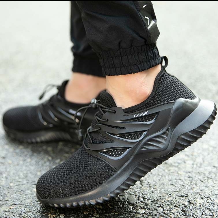 Men Fashion Labor Insurance Shoes Safety Work Sneakers Men Anti-smashing Stab-resistant Shoes