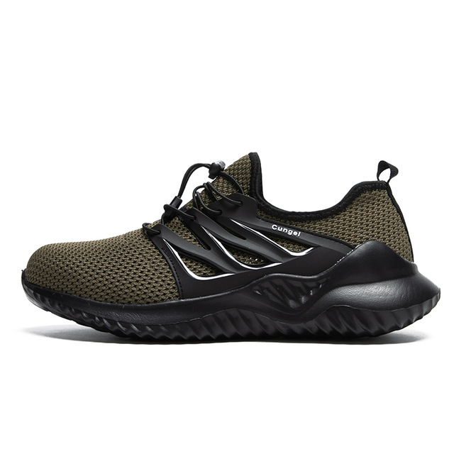 Men Fashion Labor Insurance Shoes Safety Work Sneakers Men Anti-smashing Stab-resistant Shoes