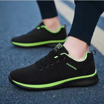 Men Fashion Casual Shoes Lace Up Sneaker Lightweight Running Shoes Plus Size