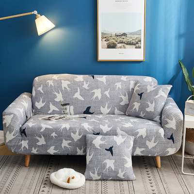 MINIQ Stretch Slipcovers Sectional Elastic Stretch Sofa Cover Couch Cover L shape Armchair Cover