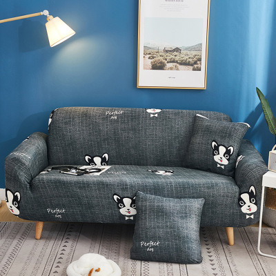 MINIQ Stretch Slipcovers Sectional Elastic Stretch Sofa Cover Couch Cover L shape Armchair Cover