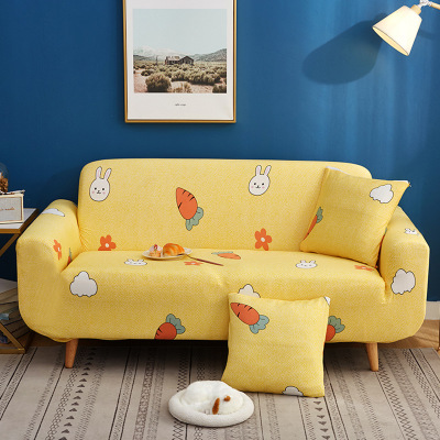 MINIQ Stretch Slipcovers Sectional Elastic Stretch Sofa Cover Couch Cover L shape Armchair Cover