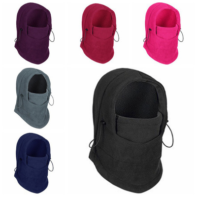 Tactical Fleece Hat Neckwear Multifunction Hood Winter Thermal Face Mask Collar Motorcycle Ride Cap