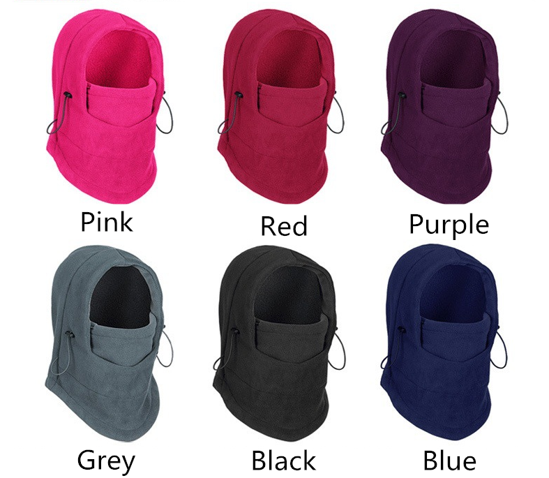 Tactical Fleece Hat Neckwear Multifunction Hood Winter Thermal Face Mask Collar Motorcycle Ride Cap
