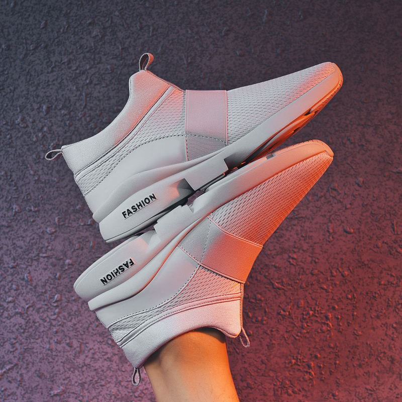 MINIQ Fashion Lightweight Men Women Sneakers Flyknit Sport Outdoor Shoes Slip On Trainner Shoes