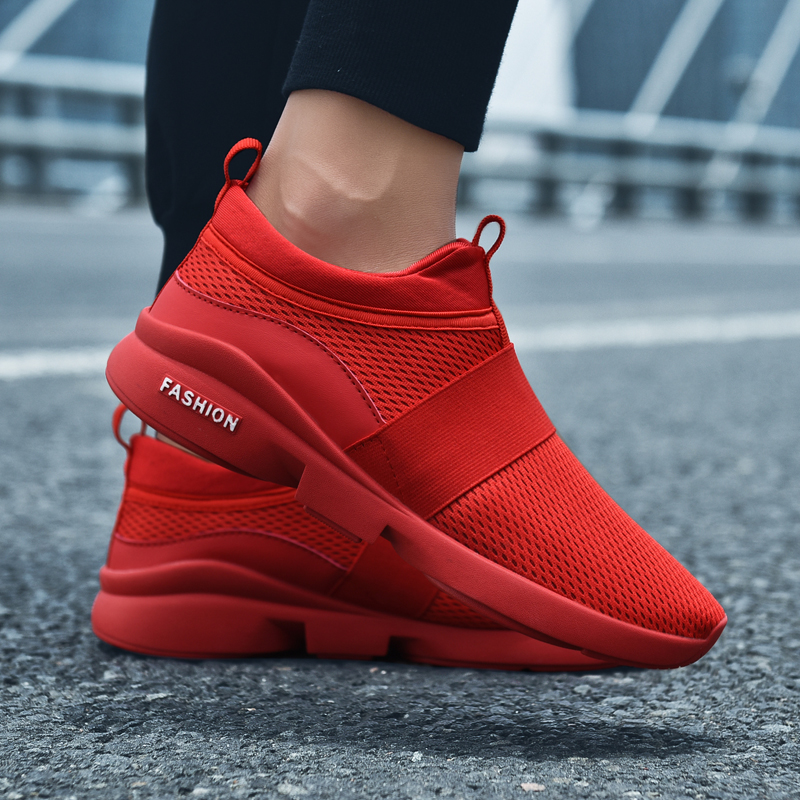MINIQ Fashion Lightweight Men Women Sneakers Flyknit Sport Outdoor Shoes Slip On Trainner Shoes