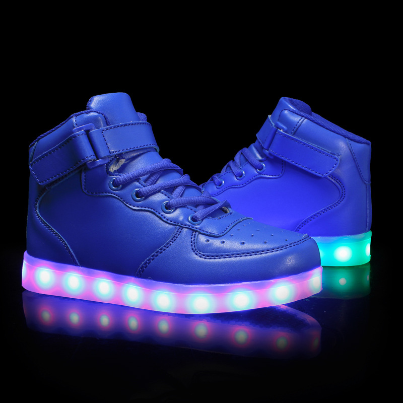 10 Colors USB Charging Led Luminous Glowing Sneakers Children Shoes Light Up Kids Girls Boys Boots