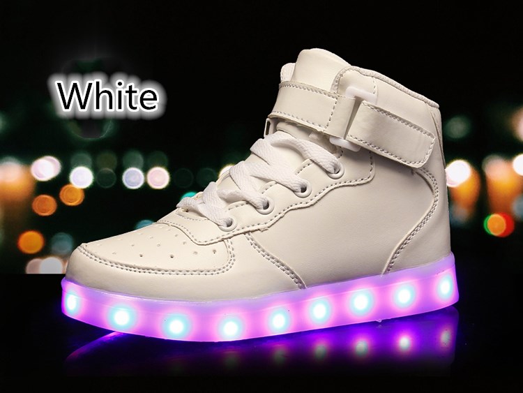 10 Colors USB Charging Led Luminous Glowing Sneakers Children Shoes Light Up Kids Girls Boys Boots