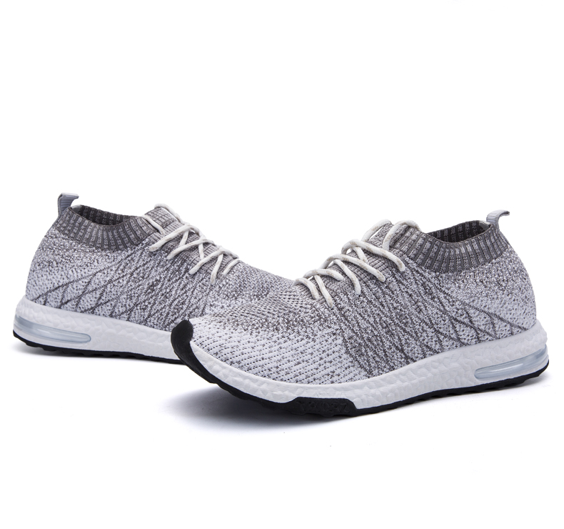 MINIQ Men Fashion Beathable Sport Shoes Air Mesh Outdoor Sneakers Slip on Light Weight Sock Shoes