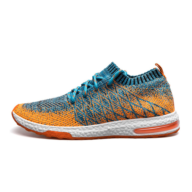 MINIQ Men Fashion Beathable Sport Shoes Air Mesh Outdoor Sneakers Slip on Light Weight Sock Shoes