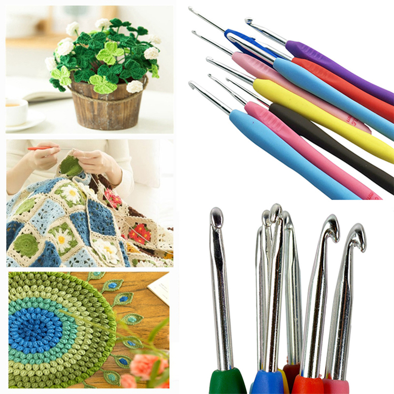 DIY Knitting Needles Set Yarn Crochet Hook Set Weave  Sewing Tools Knit Gauge Scissors Stitch Holder