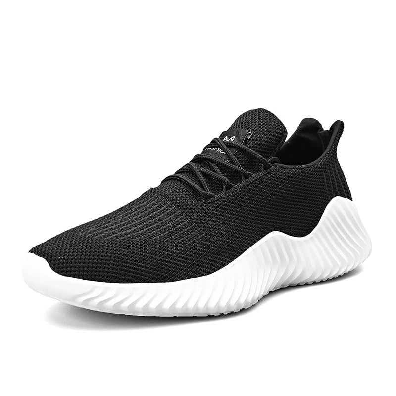 Men Fashion Mesh Sport Shoes Breathable Lace-up Sneakers Lightweight Walking Tenis Shoes