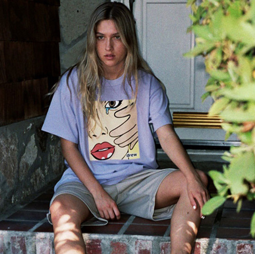 Unisex Men Women Short Sleeve Tee Fashion Tops Cry Pattern Casual TShirts Cotton Loose Clothing