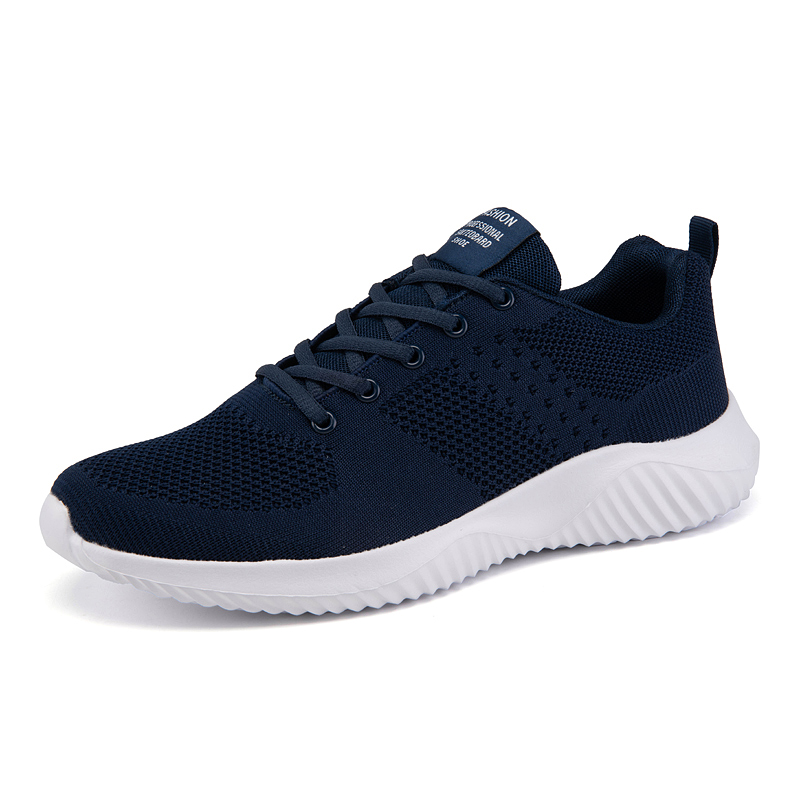 Men's Fashion Sneakers Breathable Lightweight Running Lace-Up Jogging Casual Sport Big Size Shoes