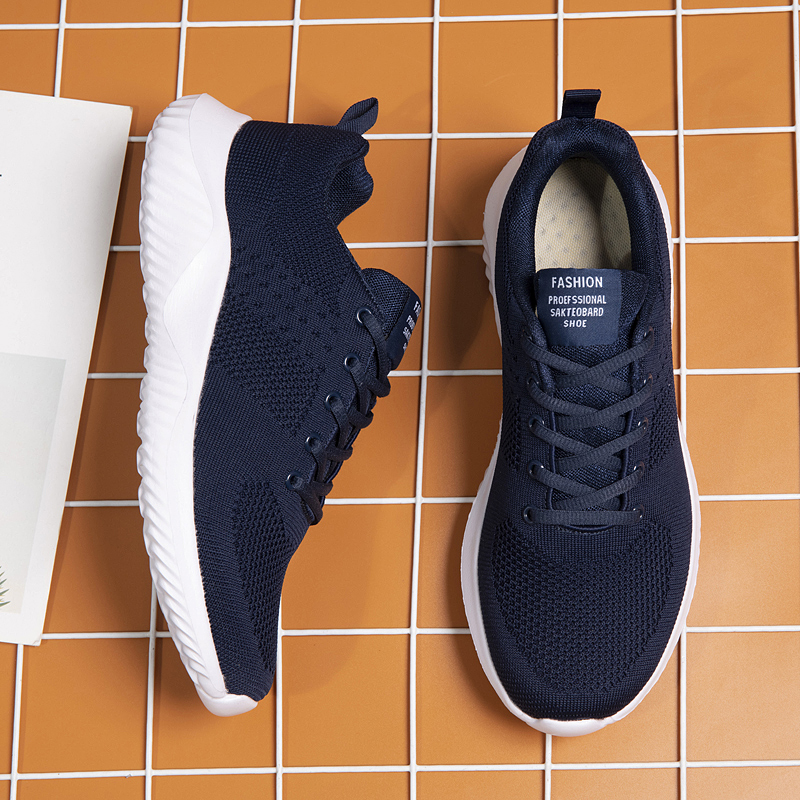 Men's Fashion Sneakers Breathable Lightweight Running Lace-Up Jogging Casual Sport Big Size Shoes