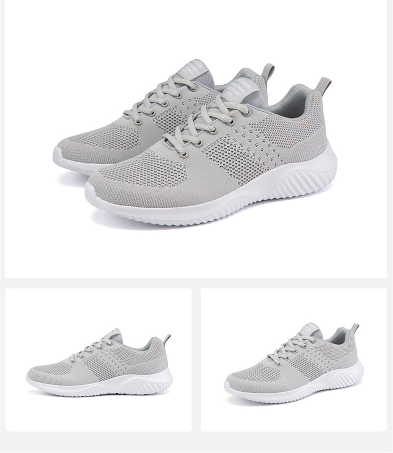 Men's Fashion Sneakers Breathable Lightweight Running Lace-Up Jogging Casual Sport Big Size Shoes