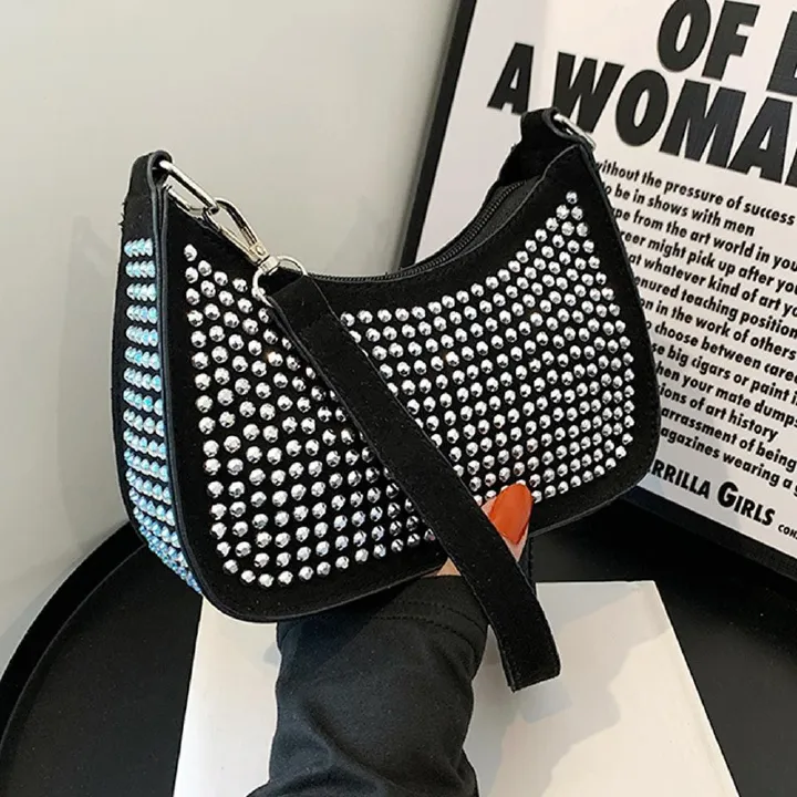 Fashion Sequin Tote Bag Trendy Underarm Bags Shoulder Bag Handbags Crossbody Bag