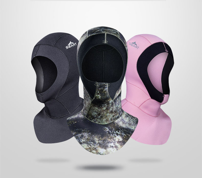 Diving headgear 3mm thick swimming cap mask face Gini diving swimming cap