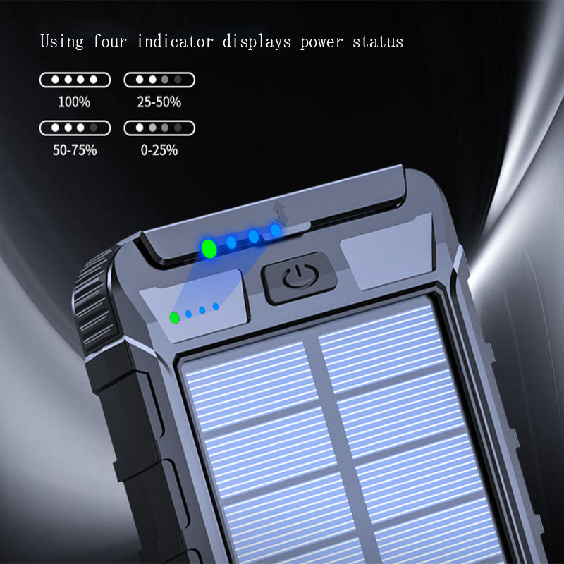 New solar wireless charger outdoor PD fast charging 20000 Ma mobile power supply