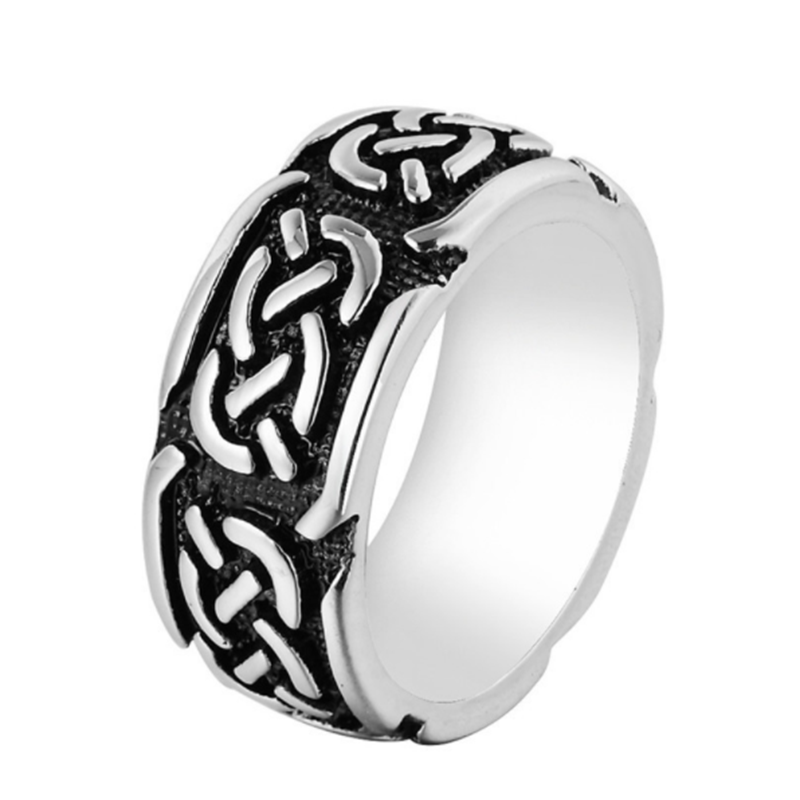 Personality vintage pattern men&apos;s European and American rings