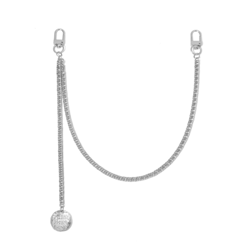 Simple multi-layer tassel geometric chain waist chain