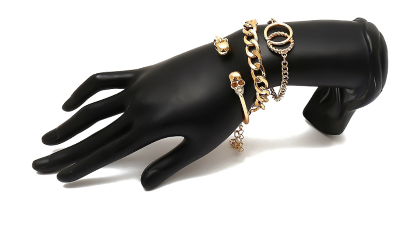Simple creative skull personality punk metal wild bracelet