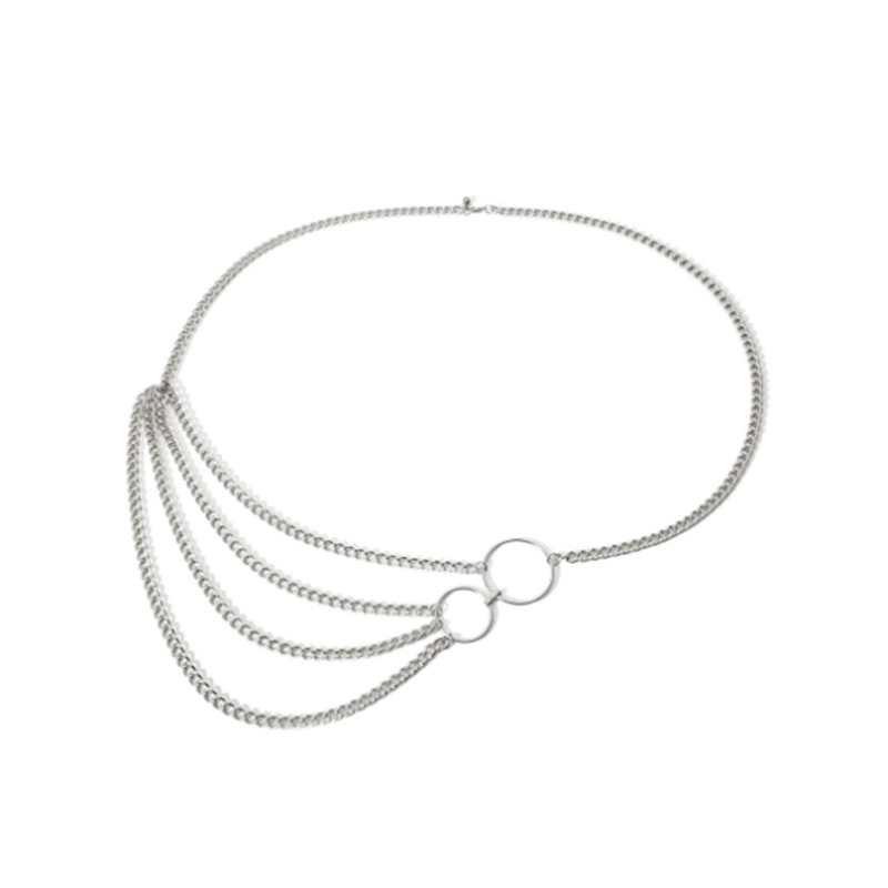 Metal sexy multi-layer tassel fashion body chain