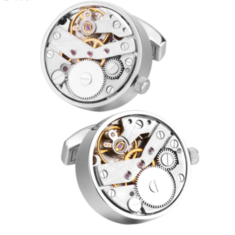 Punk Movement Watch Rotatable Mechanical Sense French Shirt Cufflinks
