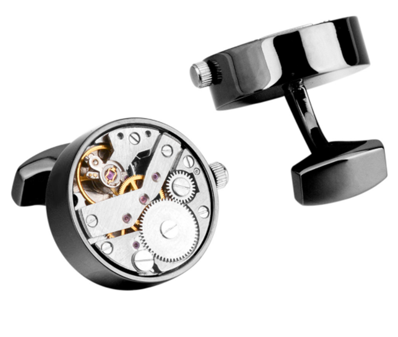 Punk Movement Watch Rotatable Mechanical Sense French Shirt Cufflinks