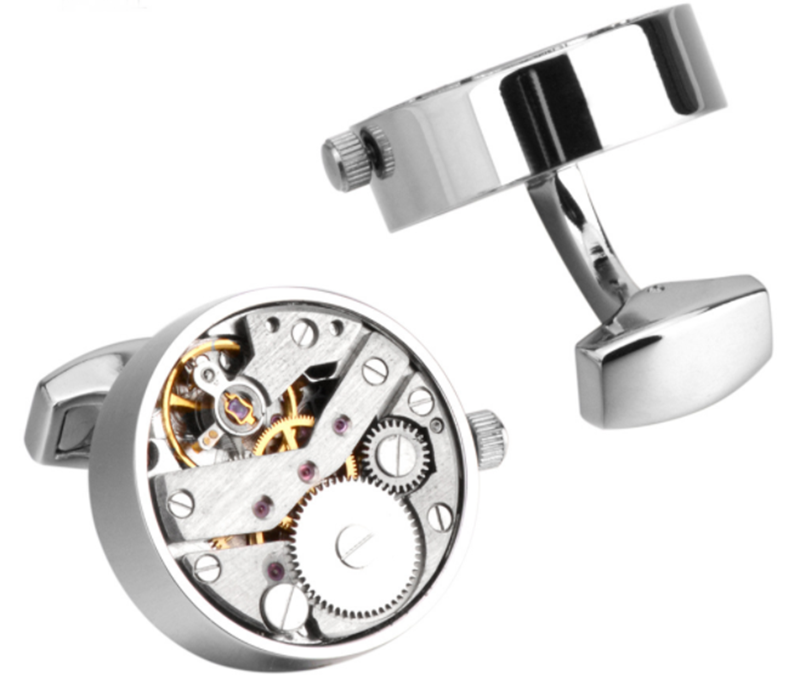Punk Movement Watch Rotatable Mechanical Sense French Shirt Cufflinks