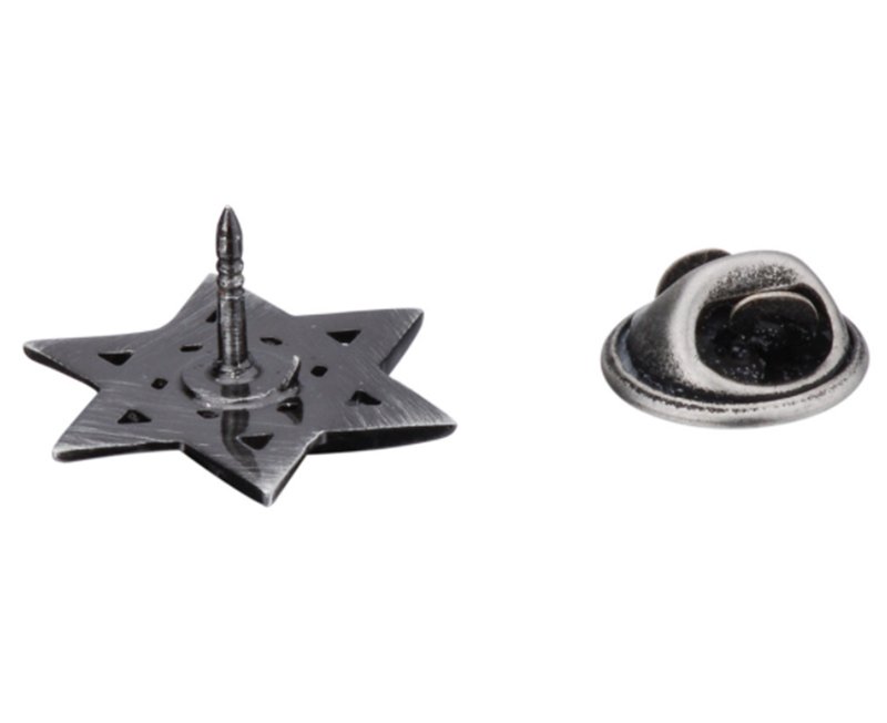 Men&apos;s Mini Suit Delicate Wild Hex Star Collar Pin