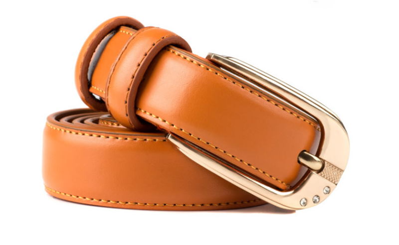 Women&apos;s slim belt with pin buckle