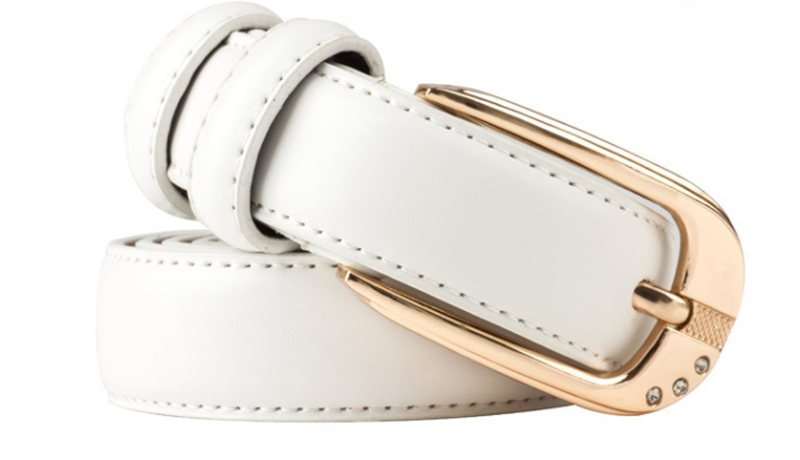 Women&apos;s slim belt with pin buckle
