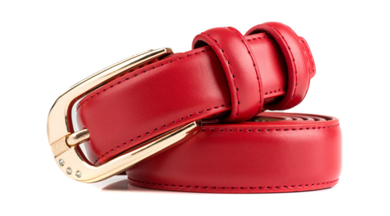 Women&apos;s slim belt with pin buckle