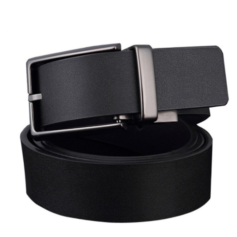 Frosted wild double-sided rotating pin buckle men&apos;s belt