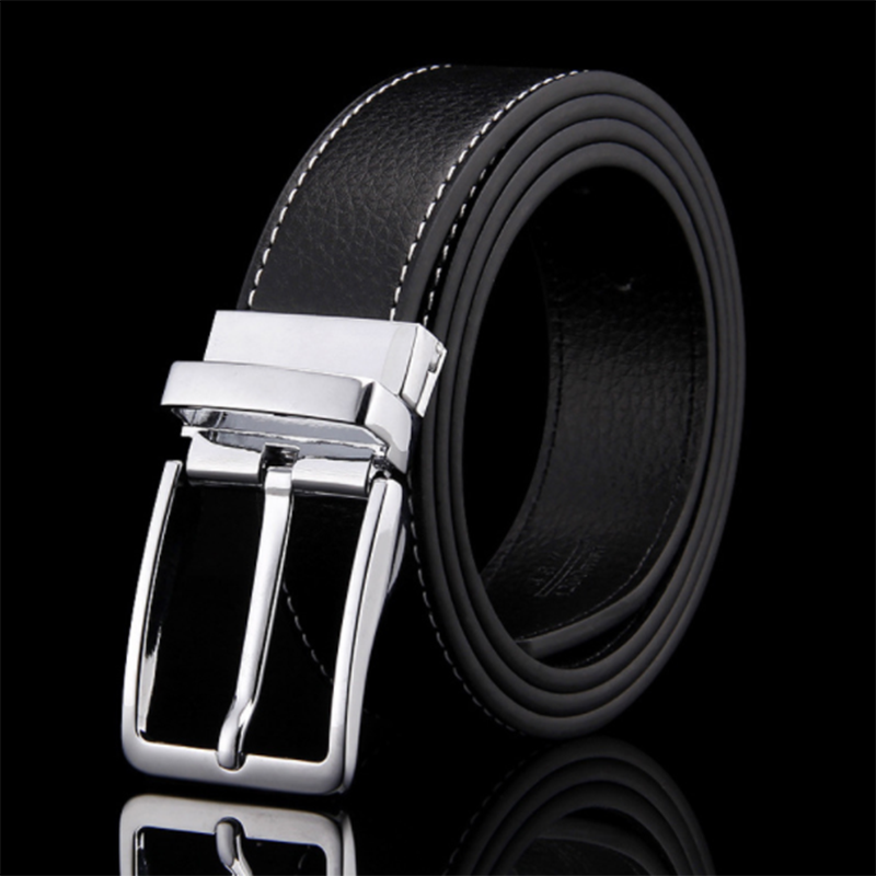 Korean fashion business men&apos;s leather belt