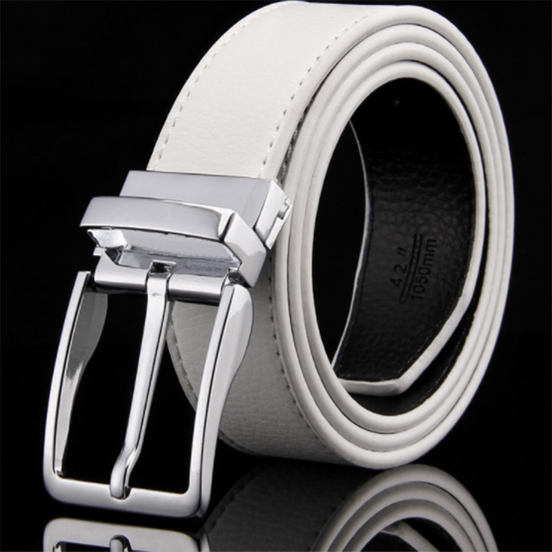 Korean fashion business men&apos;s leather belt