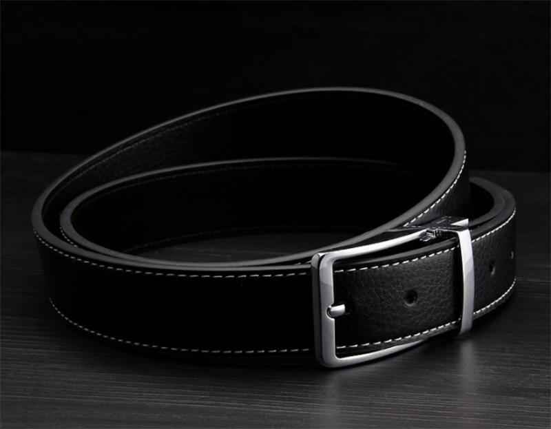 Korean fashion business men&apos;s leather belt