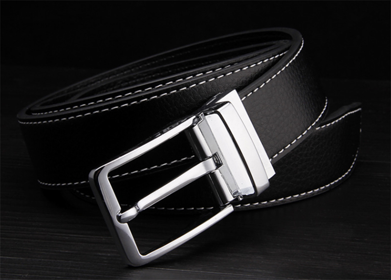 Korean fashion business men&apos;s leather belt