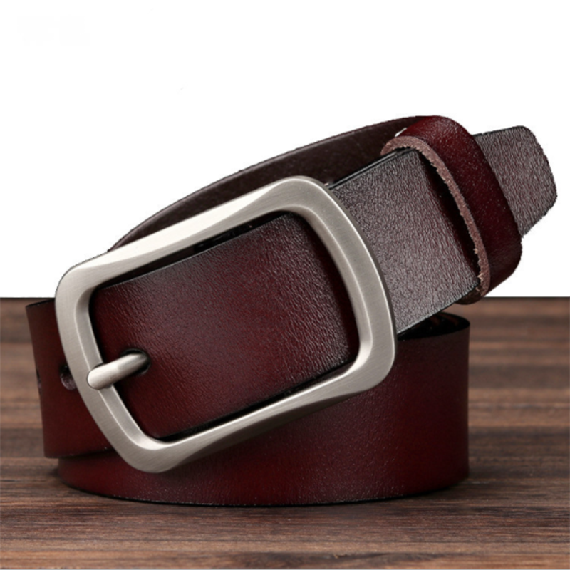 Wild and creative lacquered leather cowhide belt