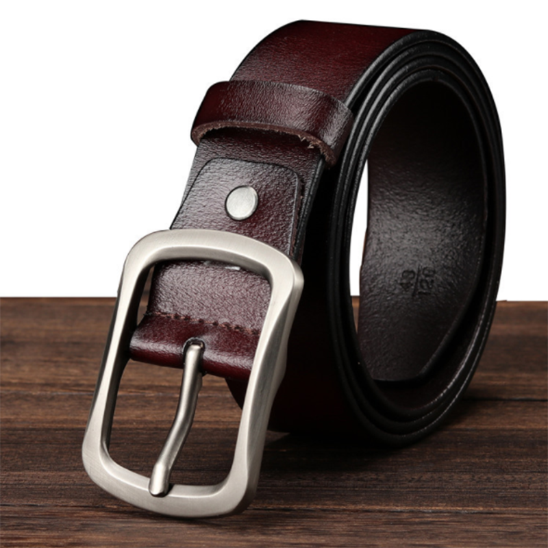 Wild and creative lacquered leather cowhide belt
