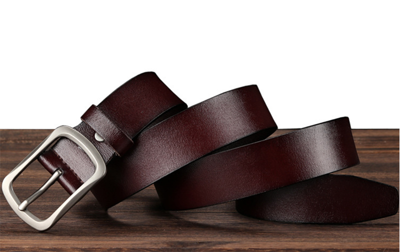 Wild and creative lacquered leather cowhide belt