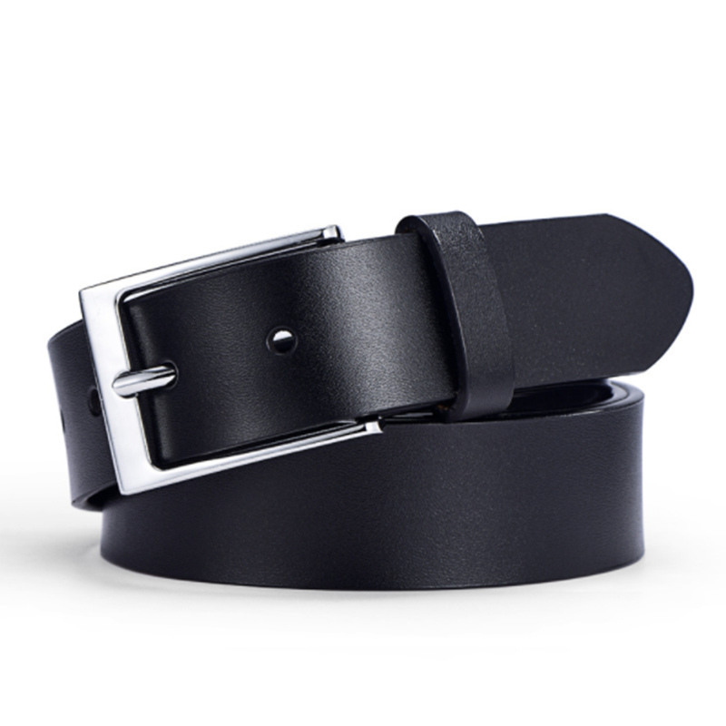 Retro business casual leather simple pin buckle men&apos;s belt