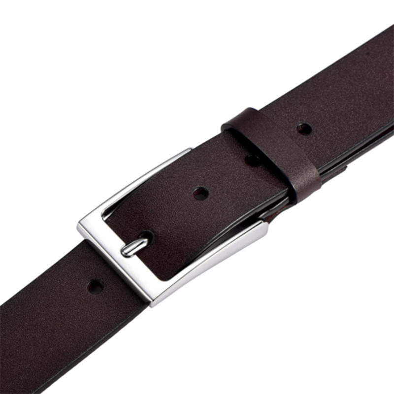Retro business casual leather simple pin buckle men&apos;s belt