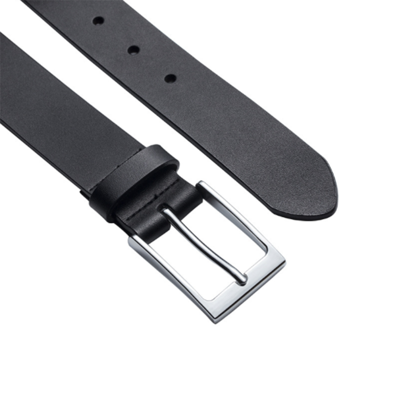Retro business casual leather simple pin buckle men&apos;s belt
