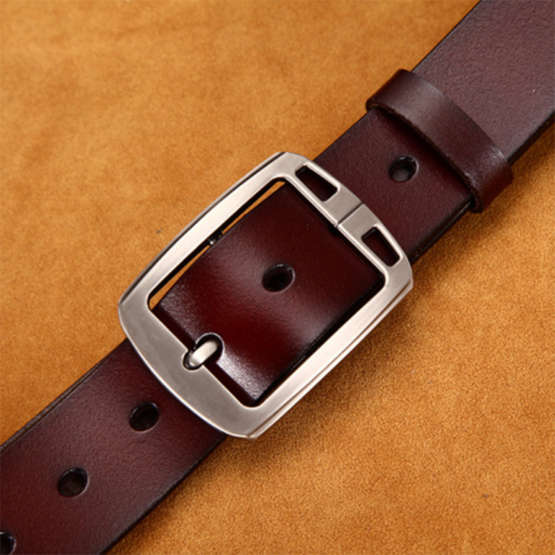 Trendy Retro Men&apos;s Leather Cowhide Belt