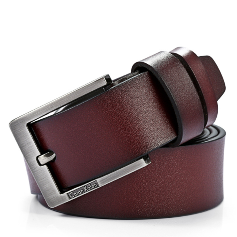 Korean casual men&apos;s retro denim pin buckle belt